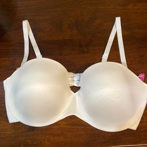 Maindenform, quarter padded balconette bra with detachable straps.
